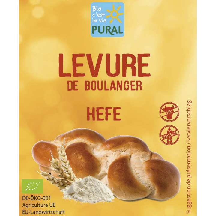 Levure pour pain sans gluten BIO - PURAL (9g)