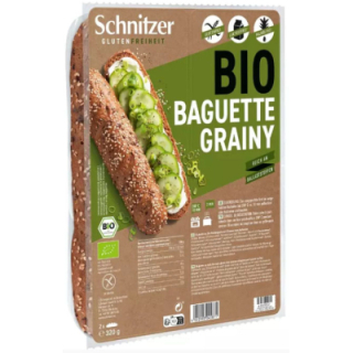 Baguettes graines GRAINY sans gluten X2 BIO - SCHNITZER (320g) cpam 1.44e
