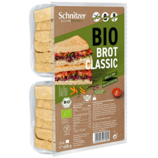 Pain de mie nature CLASSIC sans gluten BIO - SCHNITZER (400g) cpam 1.92e