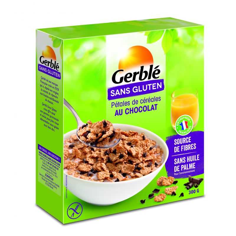 Barre céréales chocolat Gerblé sans gluten
