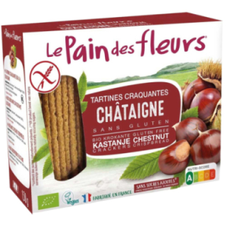 Toasts riz-chataigne BIO - PAIN-des-FLEURS (150g) cpam 0.72e