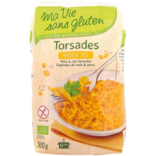 Torsades maïs-riz sans gluten BIO - MA-VIE-SG (500g) cpam 2.80e