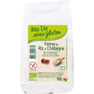 Farine riz-chataigne sans gluten BIO - MA-VIE-SG (500g)