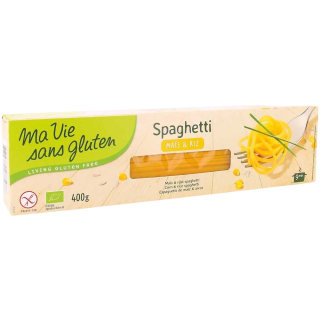 Spaghetti maïs-riz sans gluten BIO - MA-VIE-SG (400g) cpam 1.40e