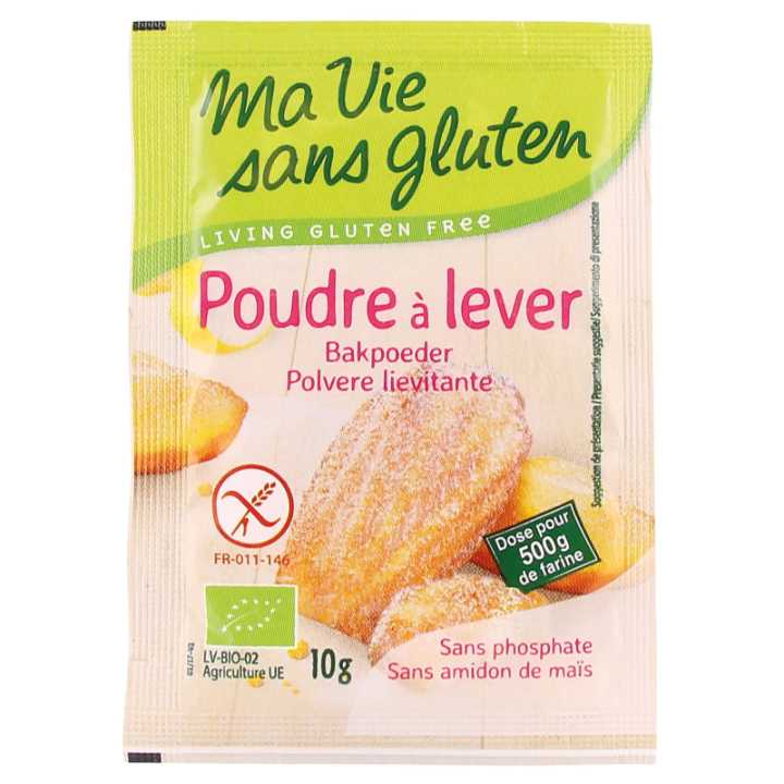 Poudre à lever sans gluten X4 BIO - MA-VIE-SG (4X10g)