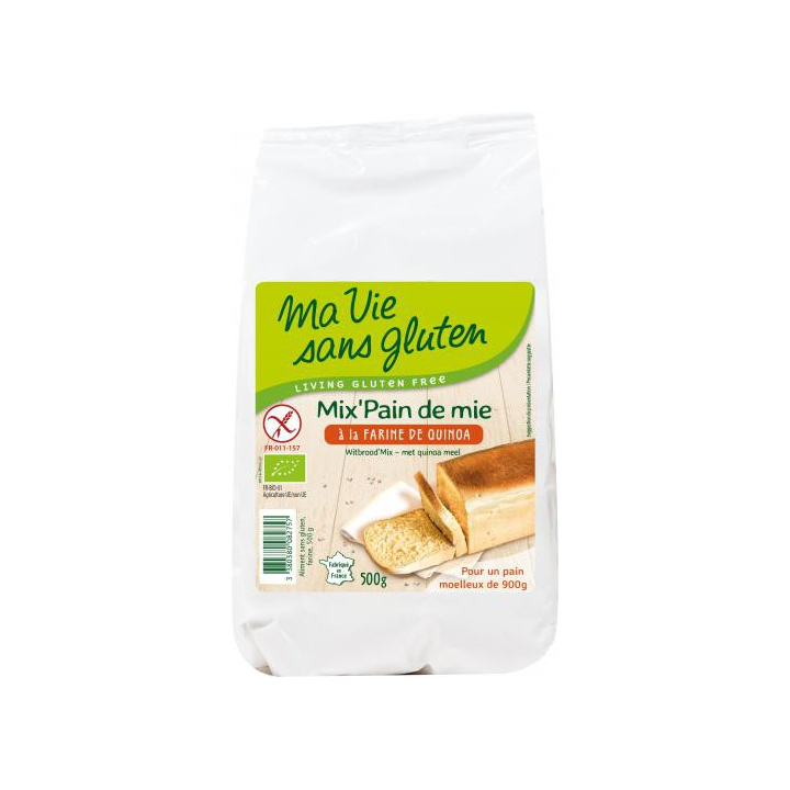 Mix pain-de-mie sans gluten BIO - MA-VIE-SG (500g) cpam 2.25e