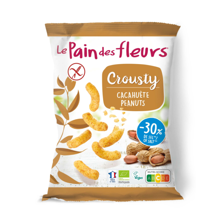Crousty cacahuete sans gluten BIO - PAIN-des-FLEURS (75g)