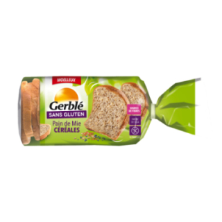 Pain de mie céréales-graines sans gluten - GERBLE (400g) cpam 1.92e