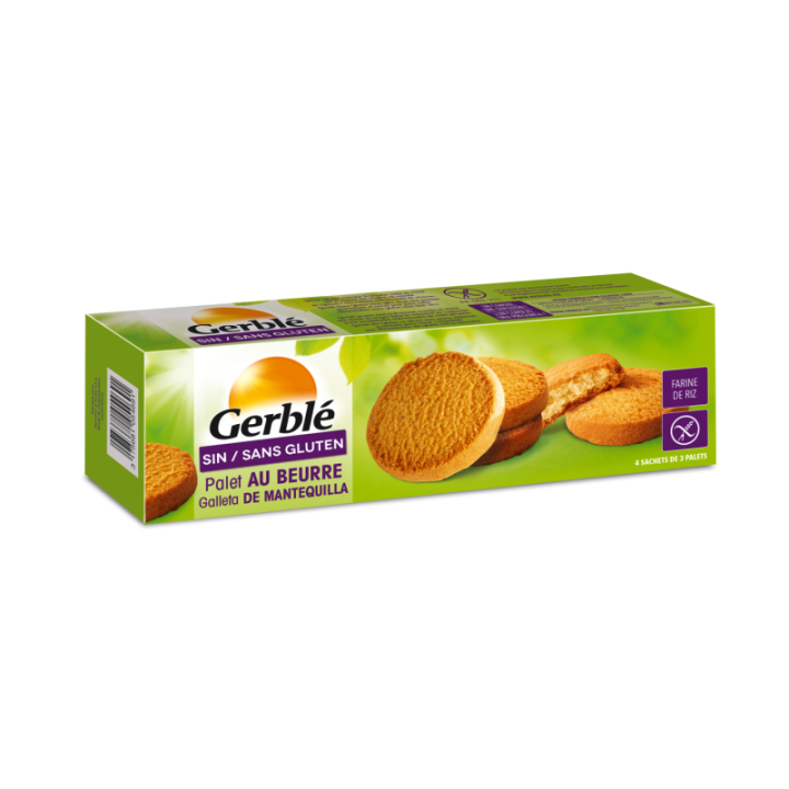 Palets au beurre sans gluten - GERBLE (175g) cpam 2.23e