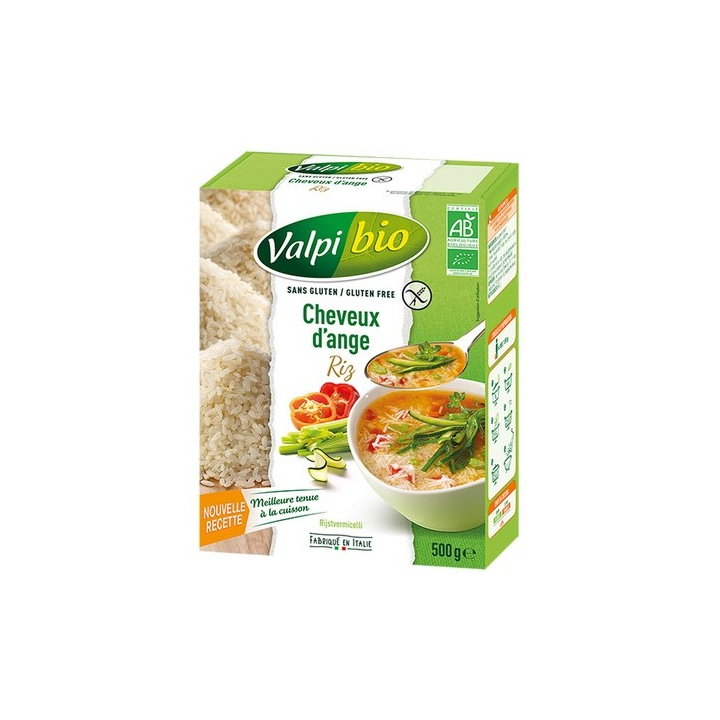 Cheveux-d'ange vermicelle riz sans gluten BIO - VALPIBIO (500g) cpam 2.80e