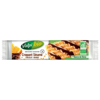 Croquants sesame-choco-orange sans gluten X3 BIO - VALPIBIO (33g)