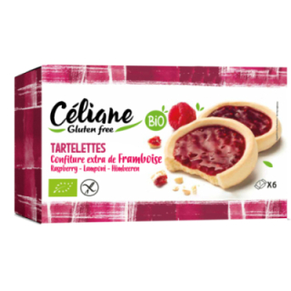 Tartelettes framboise sans gluten BIO - CELIANE (130g) cpam 1.59e