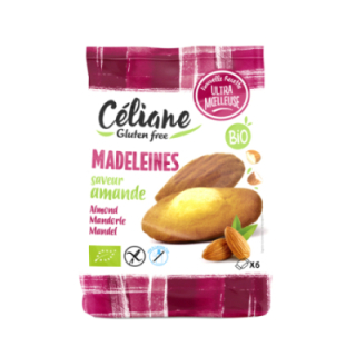 Madeleines amande sans gluten X6 BIO - CELIANE (180g) cpam 2.23e