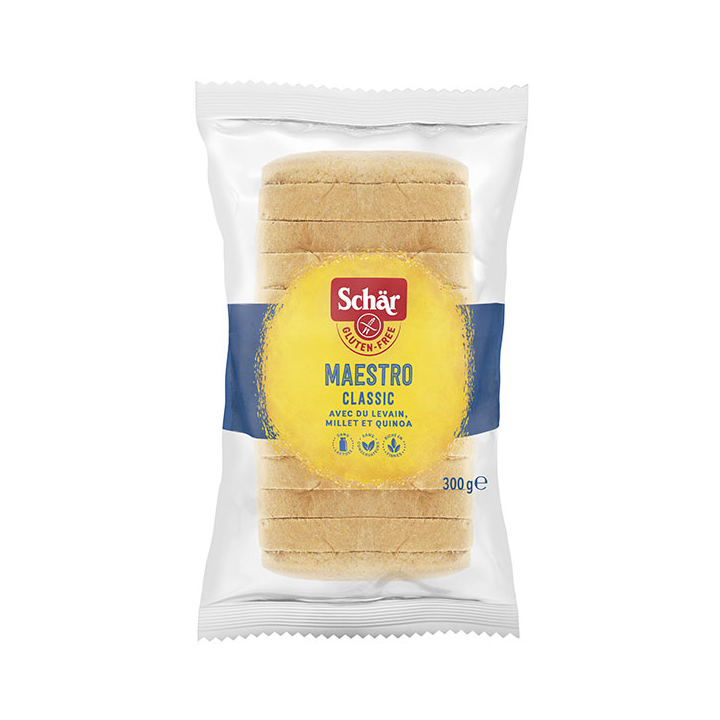 Pain de mie sans gluten MAESTRO CLASSIC - SCHAR (300g) cpam 1.44e