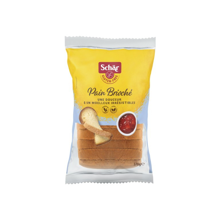 Pain brioche sans gluten - SCHAR (370g) cpam 1.68e