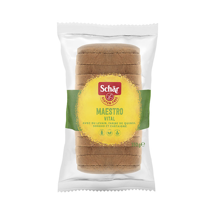 Pain sans gluten aux graines VITAL - SCHAR (350g) cpam 1.68e