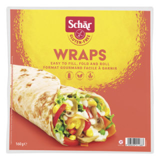 Galettes fines sans gluten X2 WRAPS - SCHAR (160g) cpam 0.72e