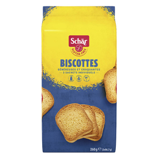 Biscottes sans gluten - SCHAR (260g) cpam 1.20e