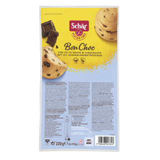 Brioches pepites-choc sans gluten X4 BON-CHOC - SCHAR (220g) cpam 2.54e