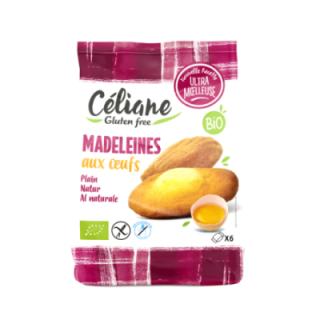 Madeleines aux oeufs sans gluten BIO X6 - CELIANE (180g) cpam 2.23e