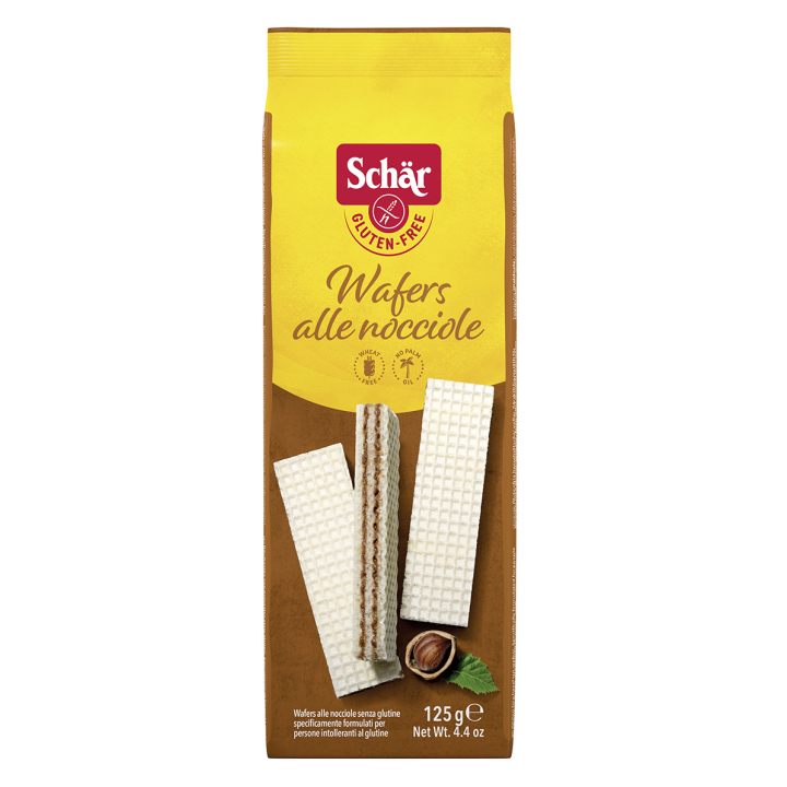 Gaufrettes noisette sans gluten - SCHAR (125g) cpam 1.59e