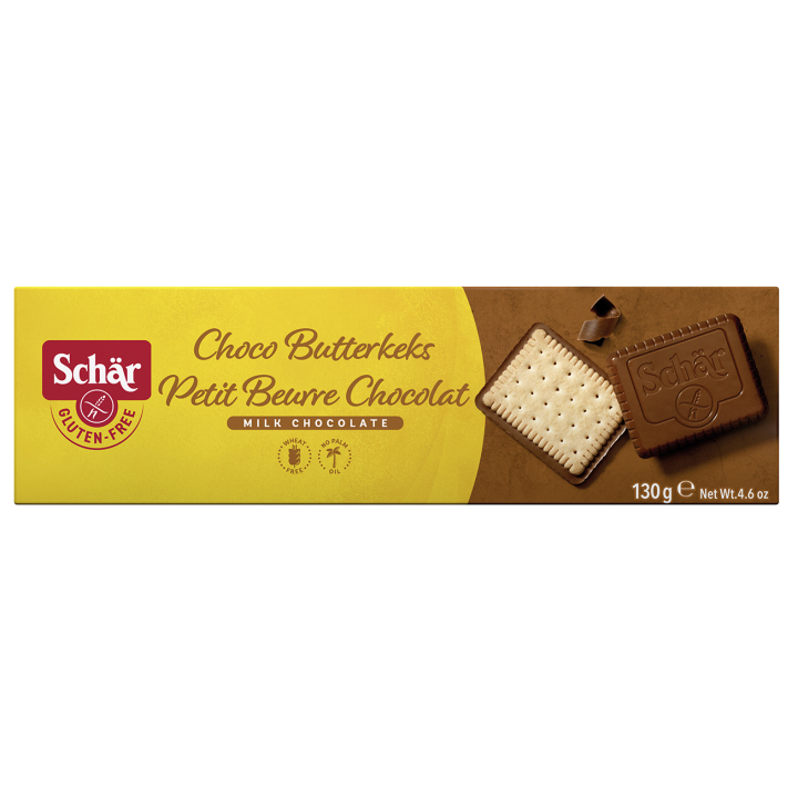 Petit-beurres chocolat sans gluten - SCHAR (130g) cpam 1.59e