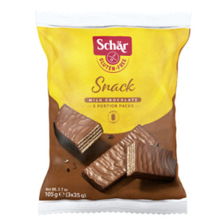 Gaufrettes cacao-noisette sans gluten X3 SNACK - SCHAR (105g) cpam 1.27e